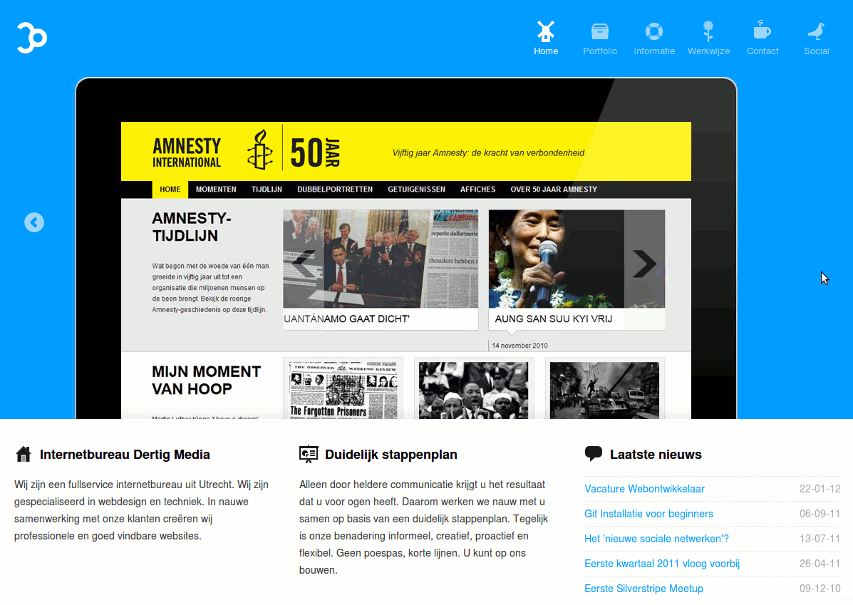 Dertig Media - corporate website (bartvanirsel)