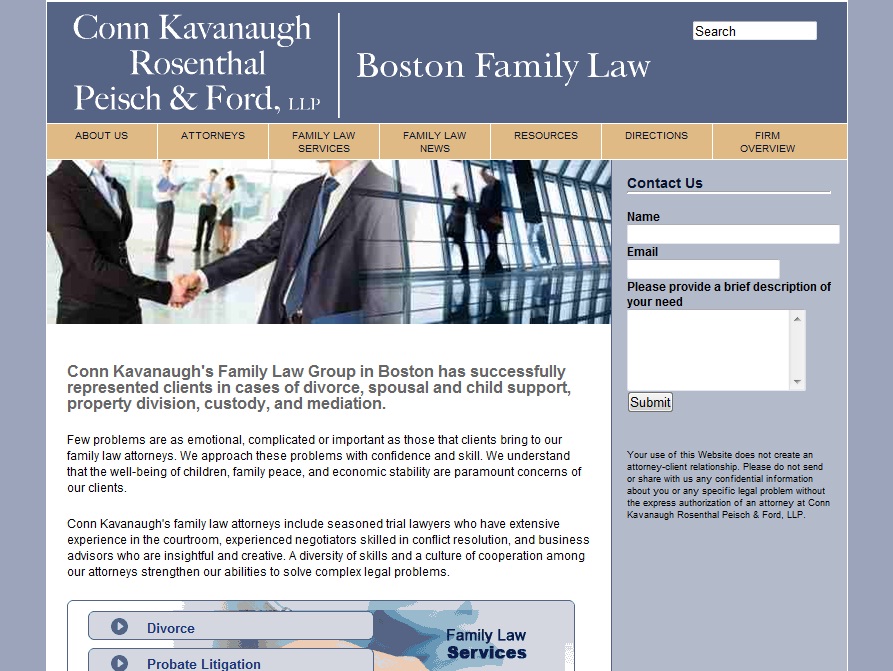Conn Kavanaugh Family Law Info Site (icehead)