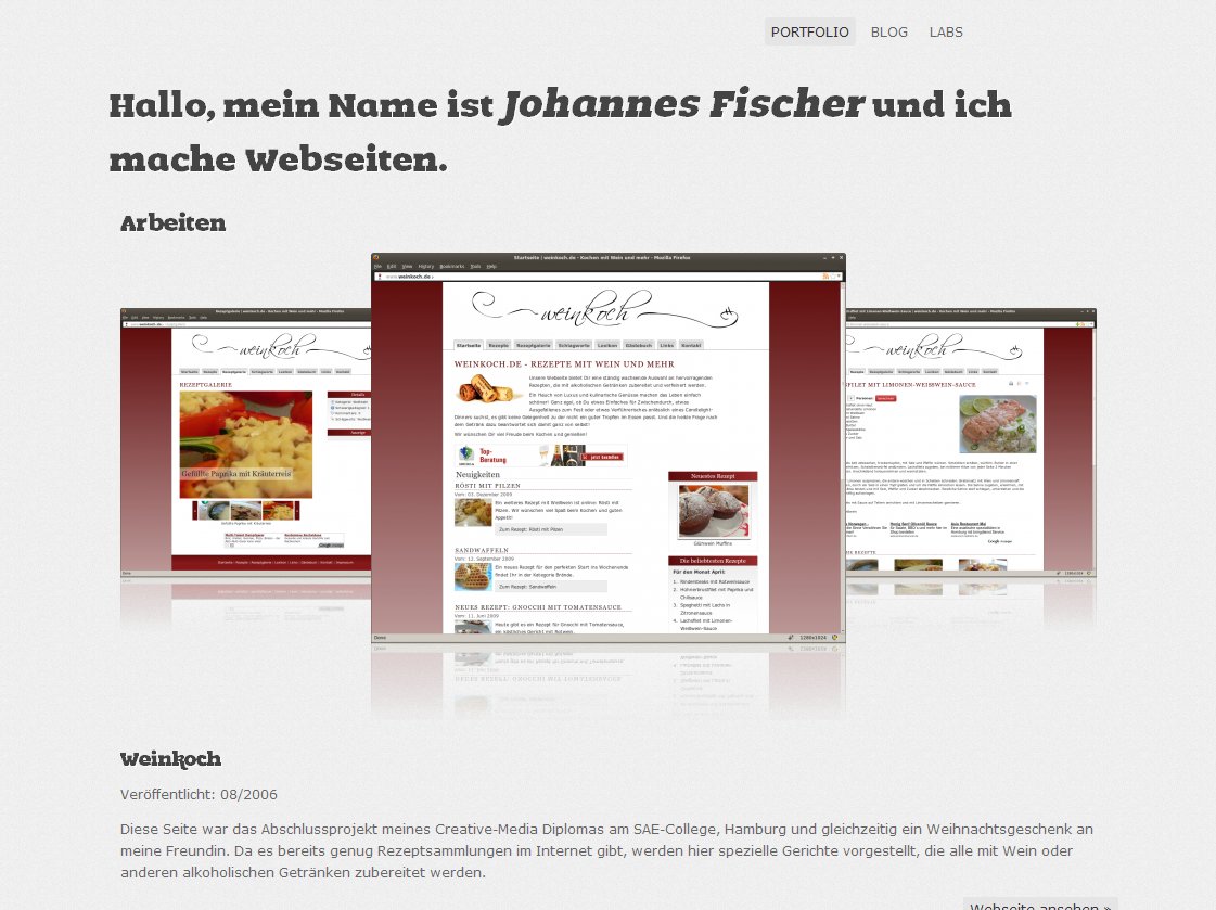Portfolio | Johannes Fischer | Webentwickler  (johannes)