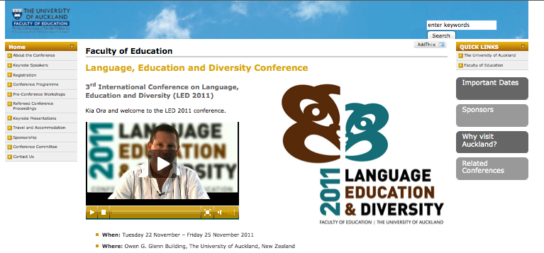 Language, Education and Diversity Conference (jung921)