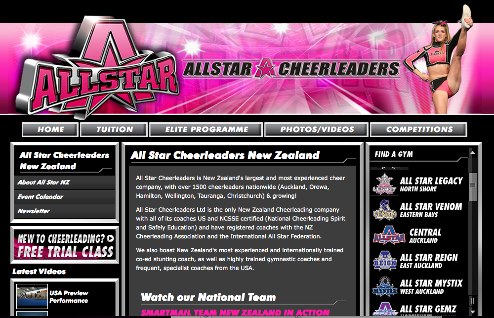 All Star Cheerleaders NZ (xmark)