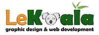 logo lekoala color text