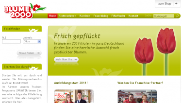 Company's website Blume 2000
