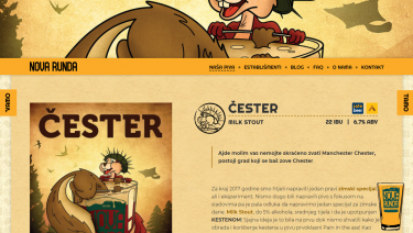 Nova Runda - an craft brewery website