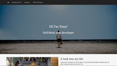 Full-Stack Web Developer Tony Ait