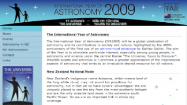 International Year of Astronomy - NZ