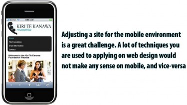 Kiri Te Kanawa Foundation Mobile Website