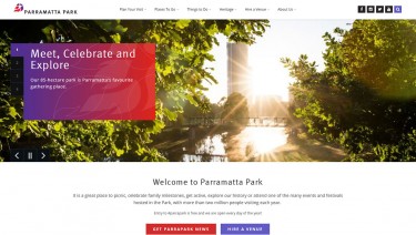 Parramatta Park Website Upgrade