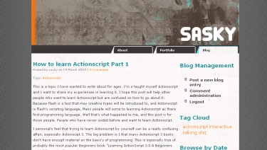 Sasky Portfolio Blog Site