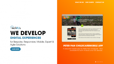 TechRUs - WE DEVELOP DIGITAL EXPERIENCES for Bespoke, Responsive, Mobile, Expert & Agile Solutions