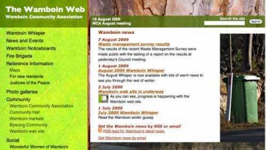 The Wamboin web