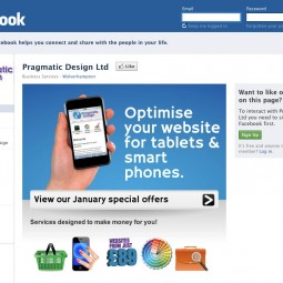 Pragmatic Design's Facebook Page 2012-01-08
