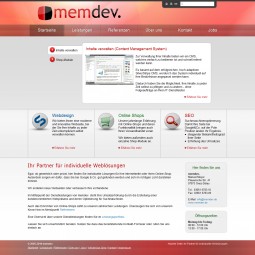 memdev. - Online-Shops, SilverStripe CMS, SEO 2009-09-23