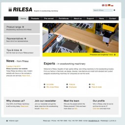 Expert in woodworking machinery - Rilesa.com 2010-03-03