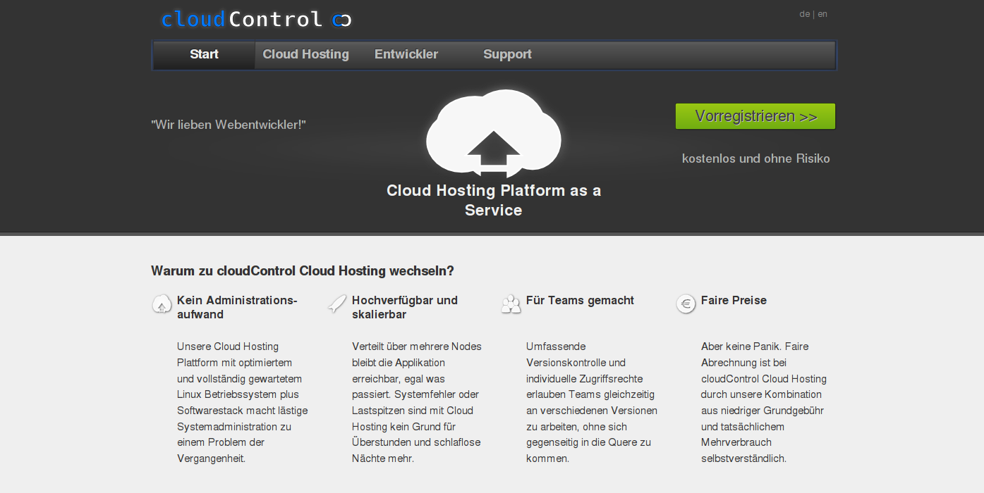 cloudControl Cloud Hosting (pst)