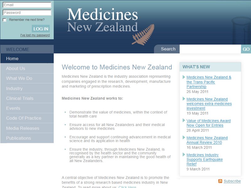 Medicines New Zealand (Nicolaas)