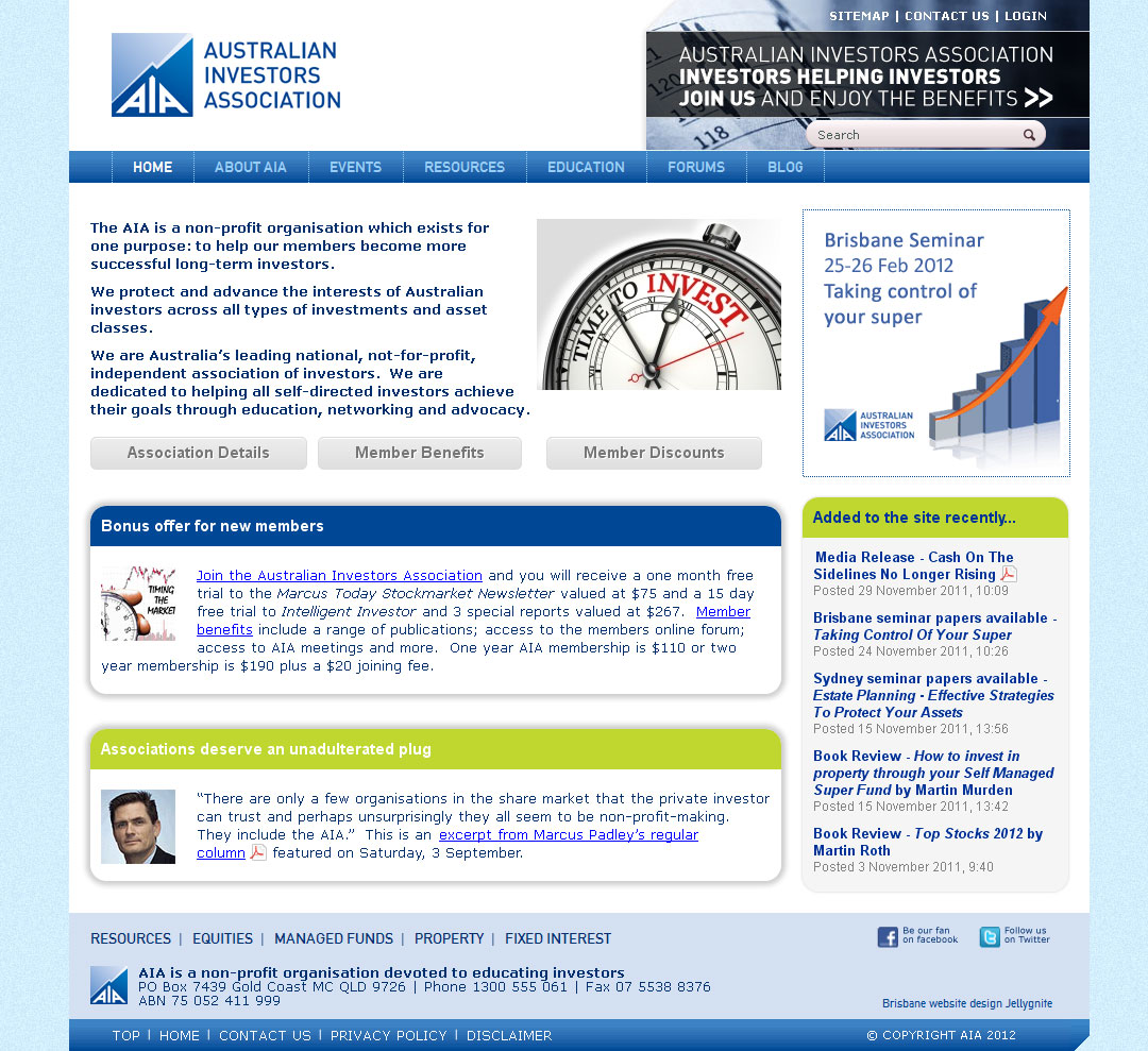 Australian Investors Association (Jellygnite)