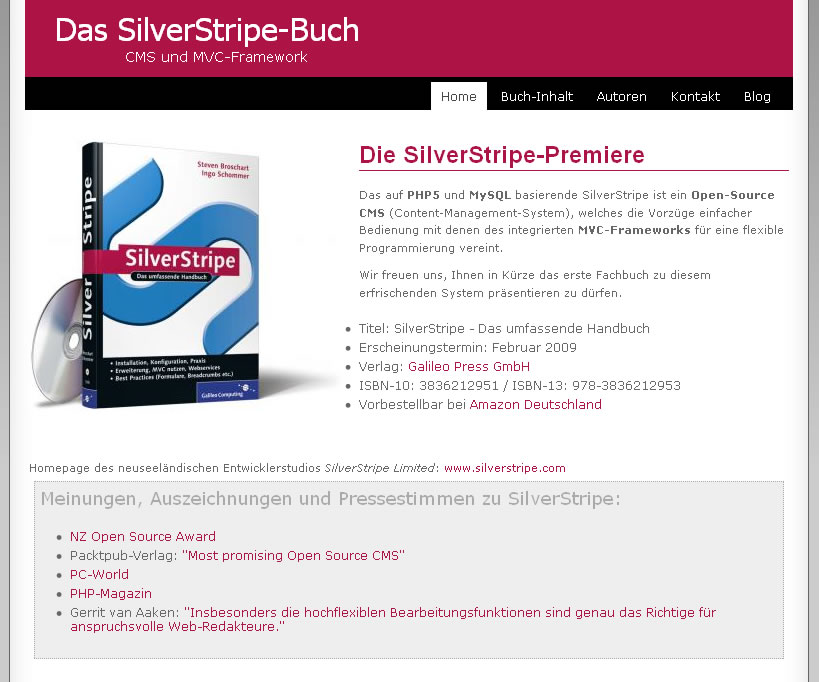 SilverStripe-Buch (Steven)