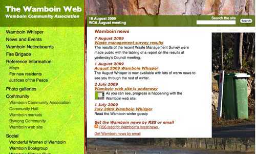 The Wamboin web (Bruce B)