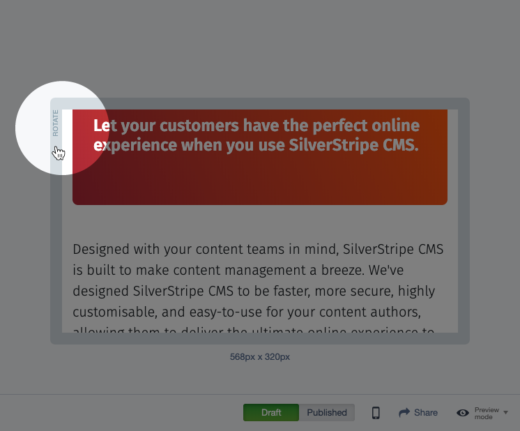 Rotate device preview