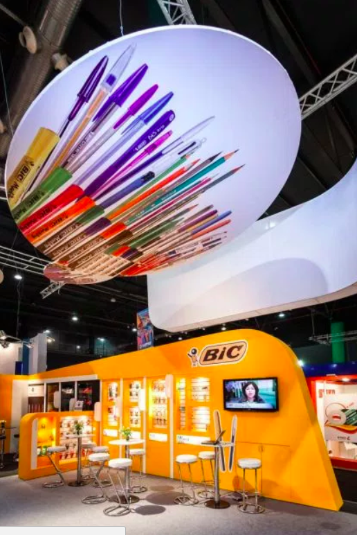 Bic's booth at an expo