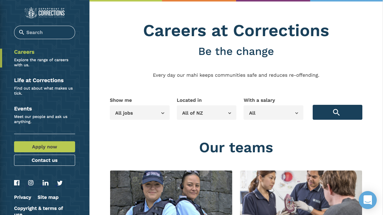 Careers at Corrections (Stanley St)