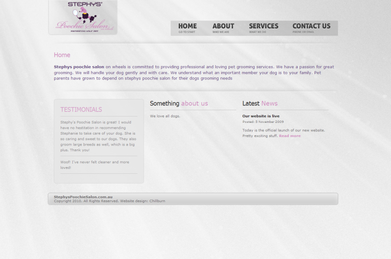Stephy's Poochie Salon (chillburn.com.au)