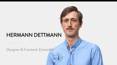 Hermann Dettmann – Designer & Frontend-Entwickler