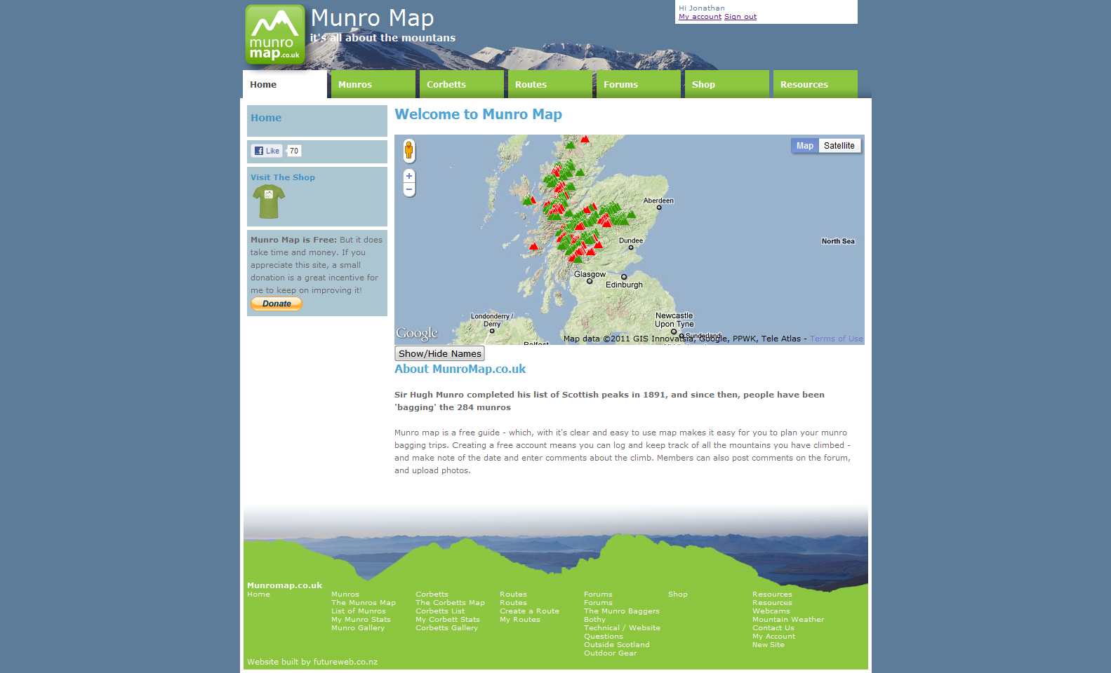 Munro Map (JonShutt)