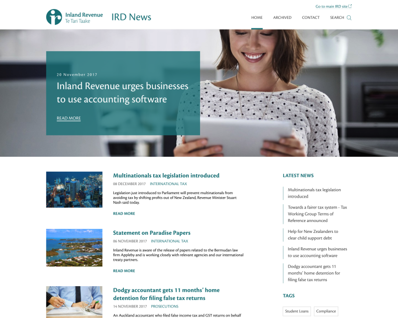 IRD Media Site (SilverStripe)