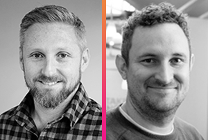 Photo of Paul Clarke and John Milmine