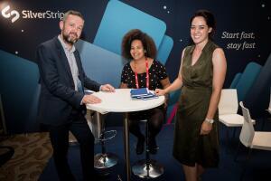 Sam Nicole and Kamala at the SilverStripe booth image