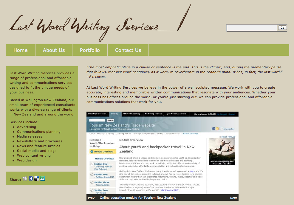 Last Word Writing Services (greenpea)