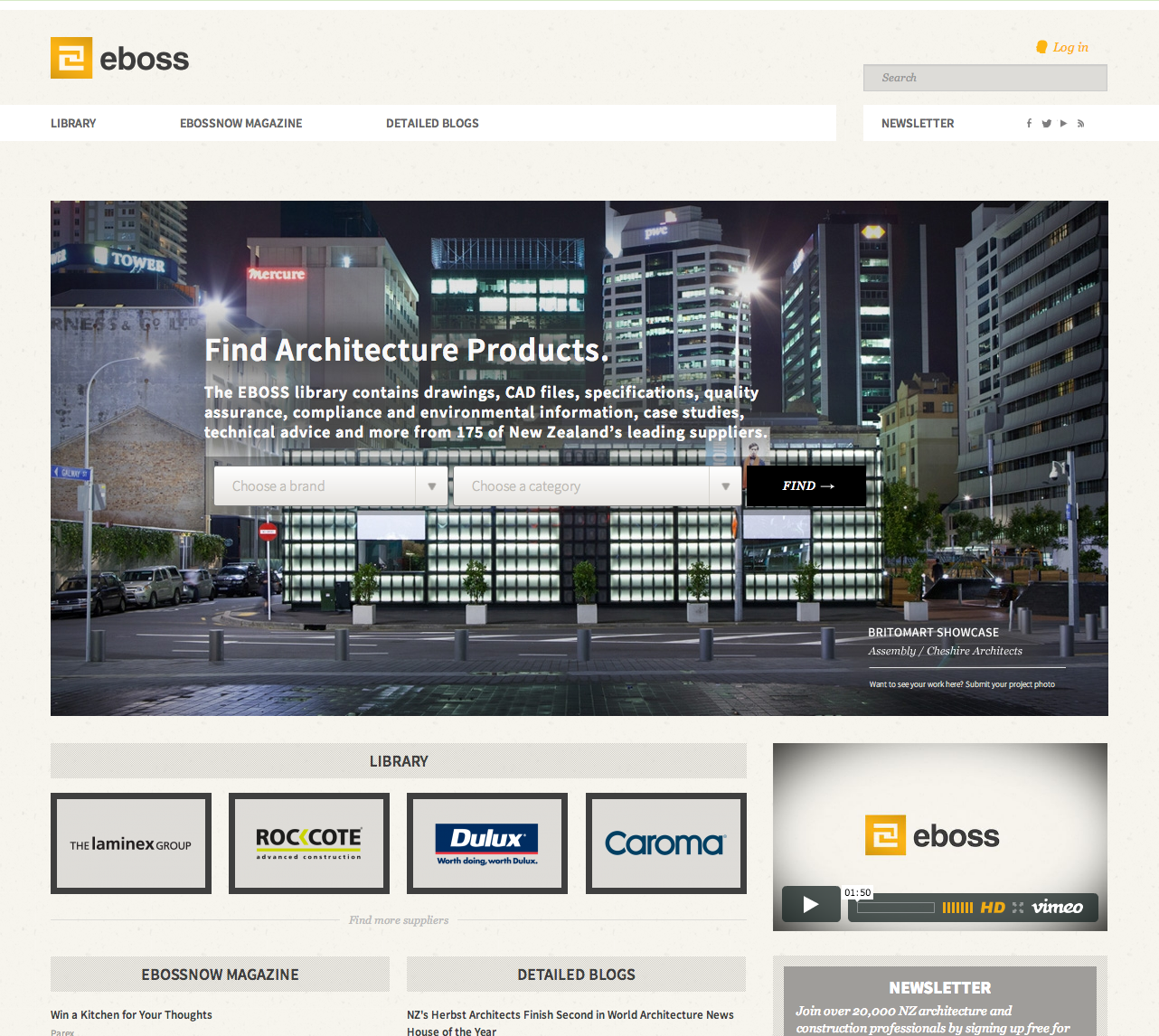 EBOSS - Find Architecture Products. (camfindlay)