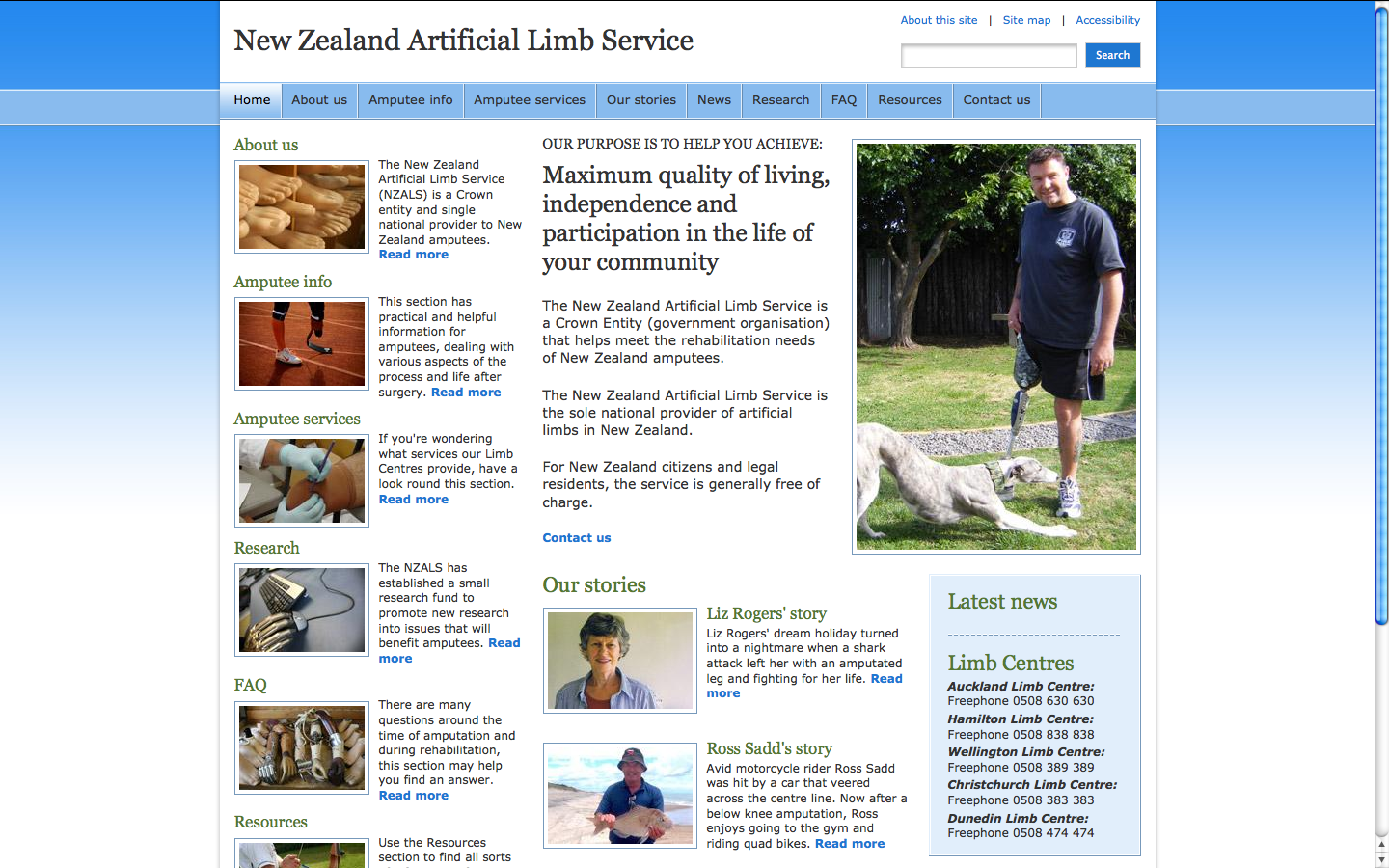 New Zealand Artificial Limb Service (tsg)