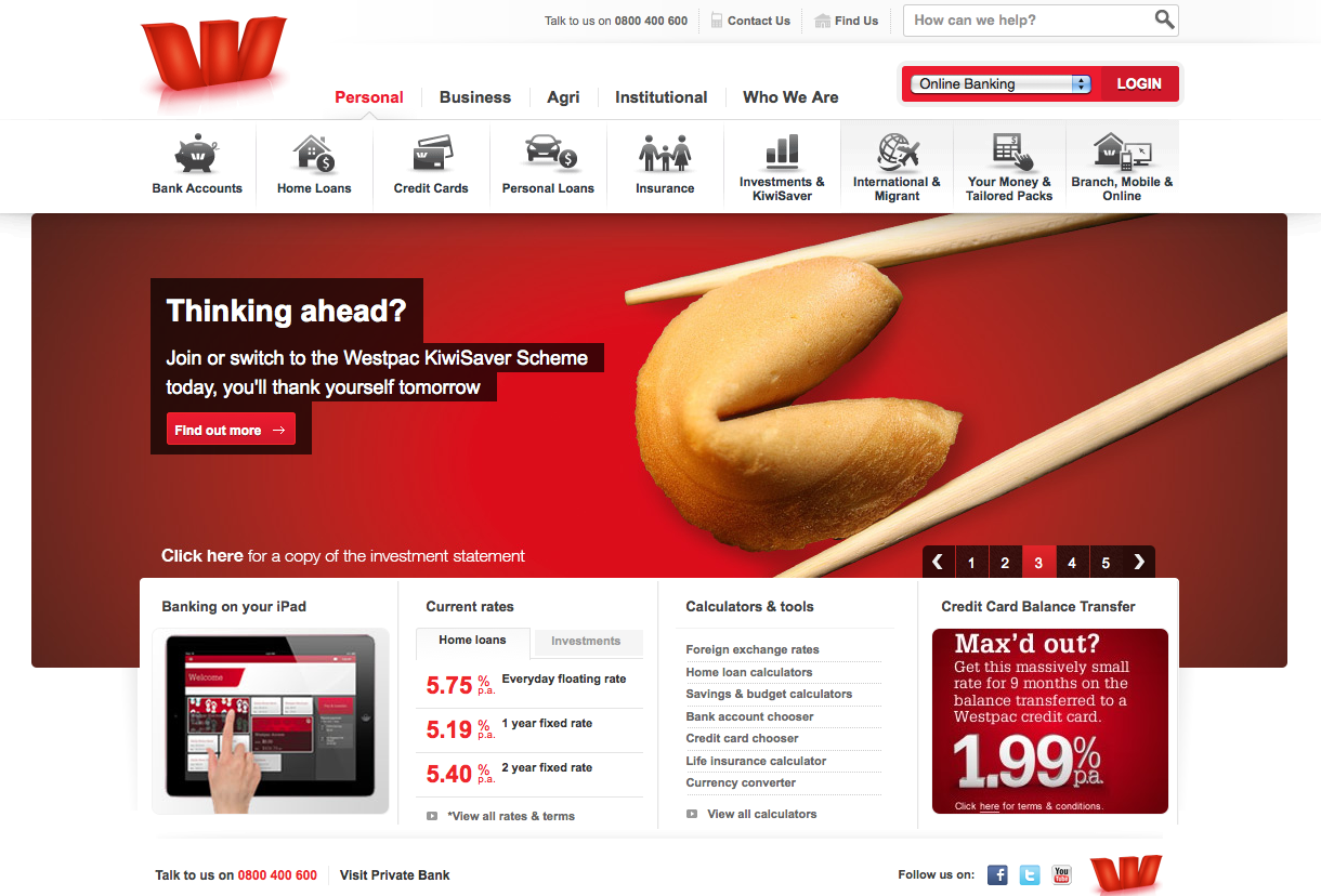 Westpac (SilverStripe)