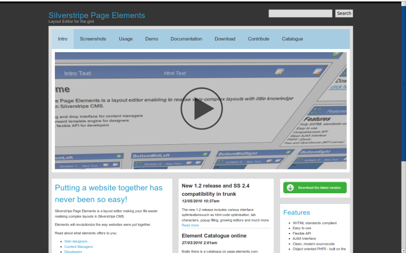 Silverstripe Page Elements Module (t|m)