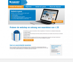 Campagnewebsite voor Fabory