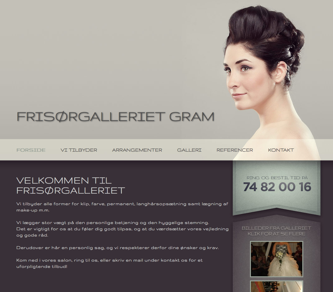 Frisør Galleriet Gram (Nobrainer Web)