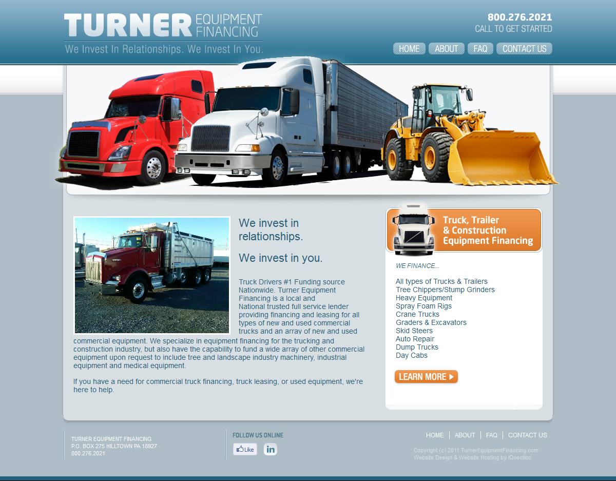Turner Equipment Financing (IQnection)