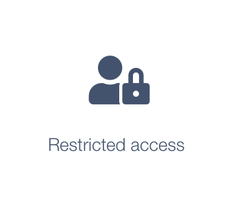 The new icon showing restricted access in the CMS