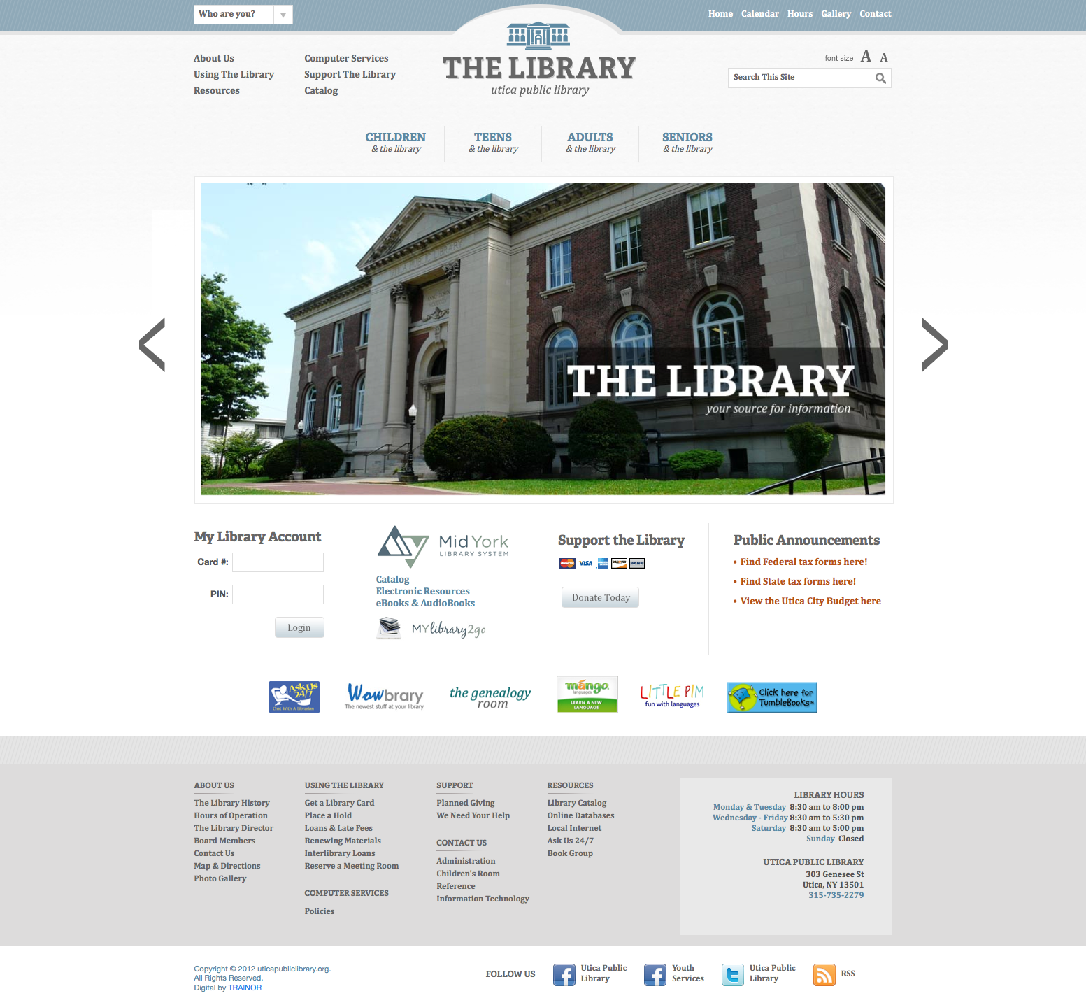 Utica Public Library (Trainor)