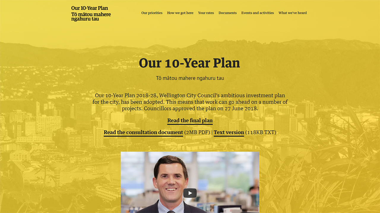 Wellington City Council - Our 10-Year Plan (PlasticStudio)