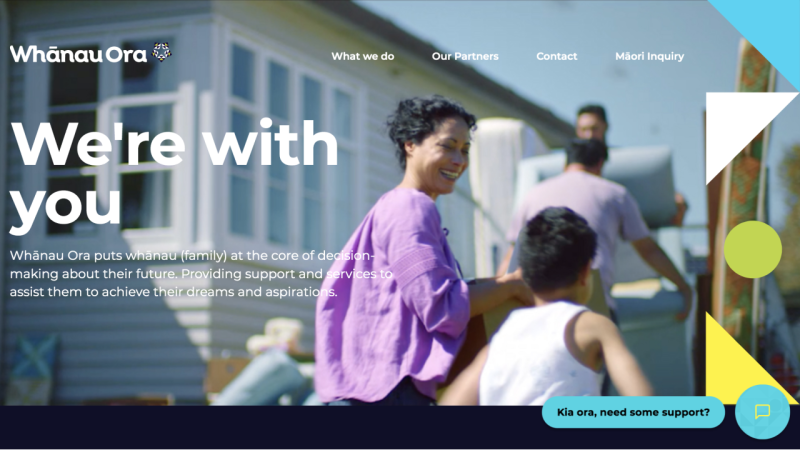 Whānau Ora Website (Stanley St)