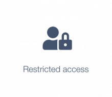 The new icon showing restricted access in the CMS