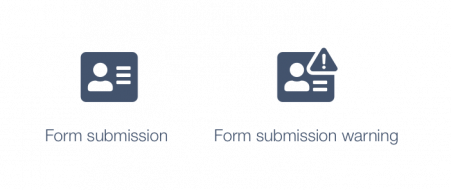 The new icons for files received through User Forms in the CMS