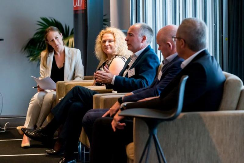 The panel: CMO's Nadia Cameron, TS4B's Liz Coulter, Yellow Pages' Darren Linton,