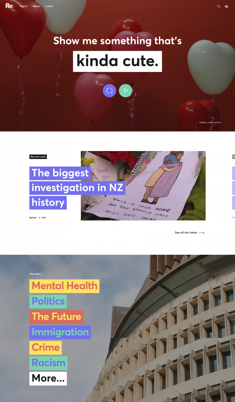 Re: News homepage