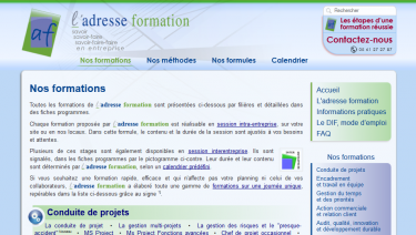 L’adresse formation