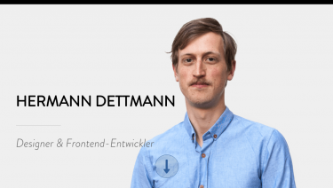 Hermann Dettmann – Designer & Frontend-Entwickler